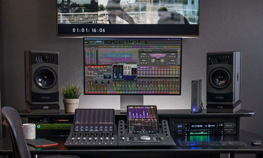 نمایی از نرم افزار Avid protools