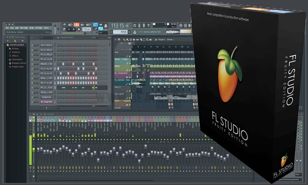 نمایی از نرم افزار اف ال استودیوی